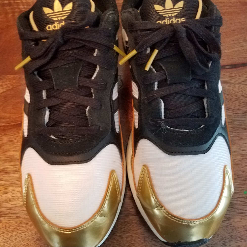 Adidas Q Boost Tresc Run Men's 10.5 Metallic Gold